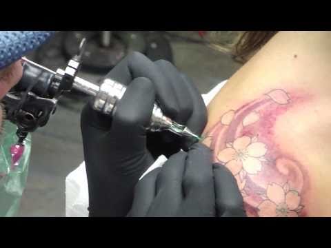 Miami Ink's Tattoos Phoenix Tail feathers Tattoo Colour session
