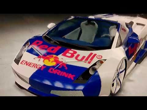 Angeles Red Bull Energy Drink Lamborghini Gallardo Spyder Tuning HD