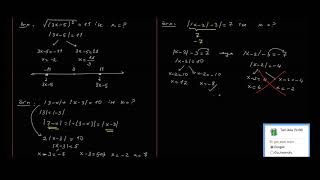 Antrenmanlarla Matematik Mutlak Değerli Denklemler Ders 3