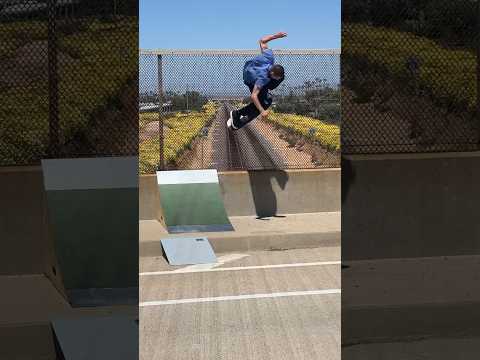 Fence wall ride‼️🤯 #skateboarding #skateandcreate #skateramp #oc #skateedit