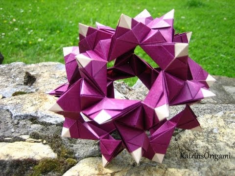 Vann to Star Kusudama / Valerie by piece) make Omega fold: How origami ball one to instructions venus (how kusudama Vann to Star Kusudama / Valerie by piece) make Omega fold: How origami ball one to instructions venus (how kusudama