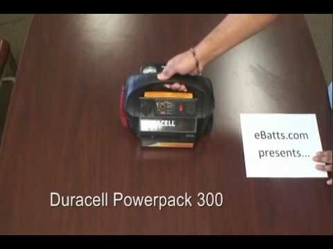 Automatic  Starter on Duracell Powerpack 300   Ac  Dc  Car Jump Starter  Led Flashlight