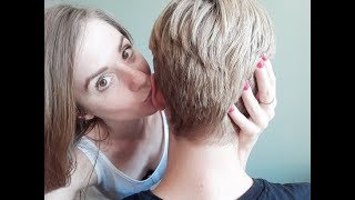 ASMR with my BOYFRIEND (kissing, stroking, head massage, whispering)