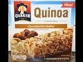 Quaker quinoa granola bars: chocolate nut medley review Quaker quinoa granola bars: chocolate nut medley review