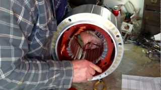 3 phase motor winding