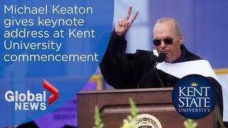 Michael Keaton admits 'I'm Batman' during Kent State University commencement speech Michael Keaton admits 'I'm Batman' during Kent State University commencement speech