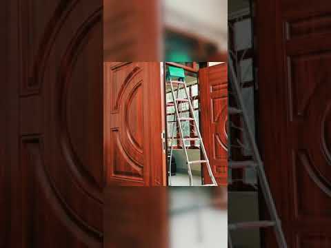 Mẫu cửa thép vân gỗ 4 cánh đẹp tại Hải Dương. 0974528512