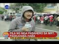 UB: Pila ng mga pasahero sa MRT, pagkahaba-haba kahit umaabon