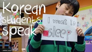 Korean Students Speak: What do you want to tell the world?