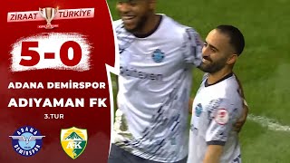 Adana Demirspor 5 - 0 Adıyaman FK MAÇ ÖZETİ (Ziraat Türkiye Kupası 3.Tur) / 18.1