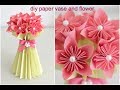 DIY Paper Flower Vase and Flower || Easy DIY || Paper Craft || Inspiration kidzone