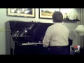 Riccardo Muti plays the piano just before the Concert. Chicago 2012
