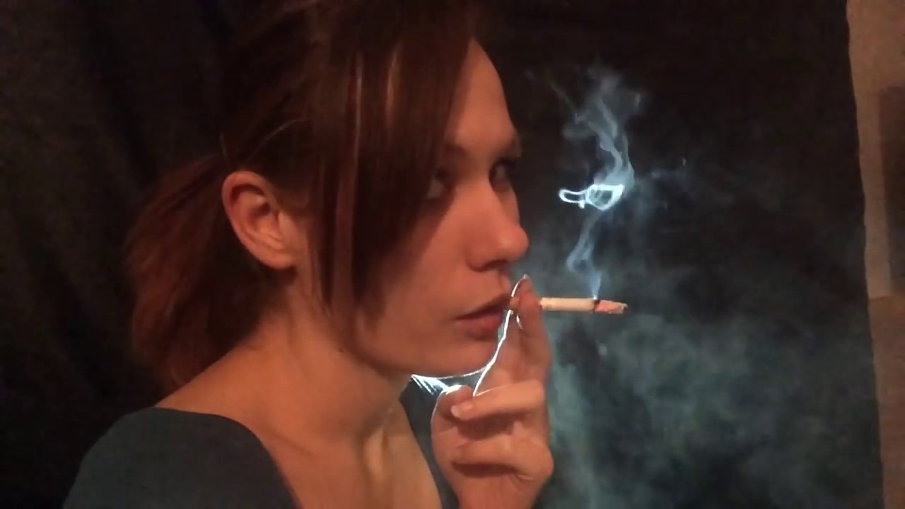 Smoking fetish coughing