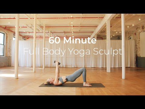 60 Minute Total Body Yoga Sculpt with Kaylie Daniels // Power Sculpt Barre Cardio HIIT Pilates //