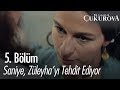 Saniye, Züleyha'yı tehdit ediyor - Bir Zamanlar Çukurova 5. Bölüm