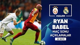 🎙Ryan Babel'in Maç Sonu Açıklamaları | #UCL #GSvRM