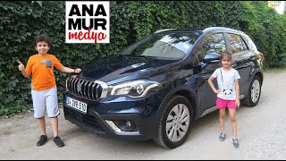 Arabanın adını söyleyebilene dondurma var / Suzuki SX4 S-Cross Hybrid 2021 Baba Oğul Kız Test
