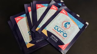 Asmr - Uefa Womens Euro 2025 Sticker Pack Opening. Soft Spoken. Wrapping Sounds.
