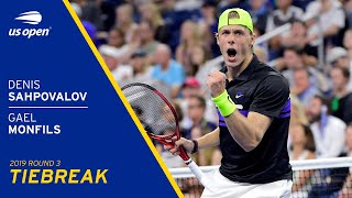 Denis Shapovalov vs Gael Monfils Tiebreak | 2019 US Open Round 3