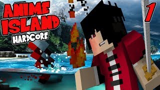 JUST SURVIVE! || Hardcore Anime Island Modpack Episode 1 (Minecraft Hardcore Island Modpack)
