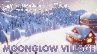 Moonglow village with UModeler in Unity.