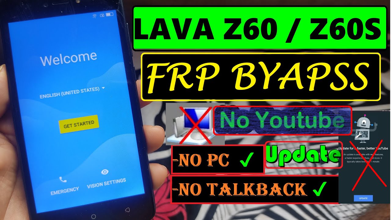 Lava Z60 FRP BYPASS 2021 Youtube Update Fix | Android Lava Z60 FRP BYPASS 2021 Youtube Update Fix | Android