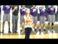 Laine Lonero, 11 y/o singing at Southeastern Louisiana Basketball game 3-1-14