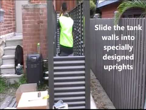 Installing a Steel Slimeline Water Tank in a Difficult Access Location