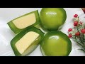 Cách Làm Thạch Rau Câu Lá Dứa Nhân Phô Mai Đơn Giản