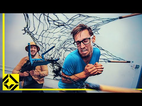 Nick Makes a Net Gun to Catch Friends