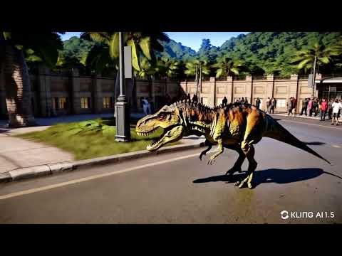 Standard Mode 16x9 a tyrannosaurus rex came  back t