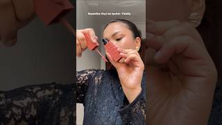 Trying Maybelline Vinyl Ink Lipstick- Peachy Nashra Khan