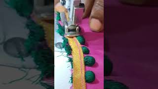 Sponge Balls Design For Blouse Neck