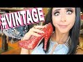 VINTAGE SHOPPING FOR THE FIRST TIME! (a mess lol)