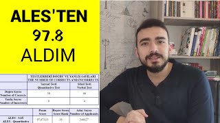 Tavsiye: ALES'den 97.8 ALMAK ! 100 soruda 96 doğru