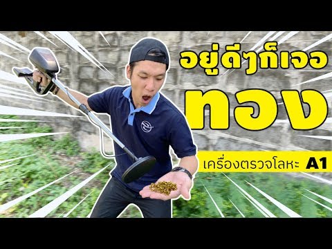 รีวิว 🔥 เครื่องตรวจจับโลหะใต้ดิน A1🔺ราคาแค่ 1,400 แต่หาทอง 20,000.- เจอ 🔥 โคตรคุ้ม ❗