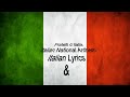 Italy National anthem Italian & English lyrics