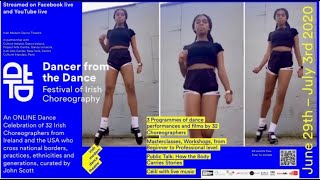 Dancer from the Dance Festival of Irish Choreography 2020
