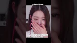 Reality of kpop #kpop #blackpink #sulli