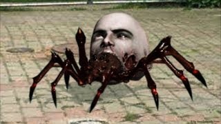 Zombie Horror Spider  - Green Screen Test - Free Use