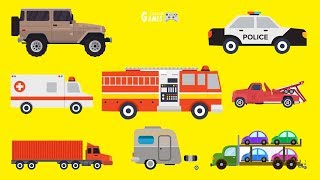 Toys Car Puzzle For Kids - Fire Truck, Water Tanker, Police Car, Ambulance | Game For Kids