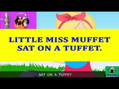 Nursery Rhymes By Kids | Little Miss Muffet | Animated Songs...