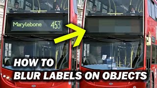 How To Blur Labels And Faces In Premiere Pro