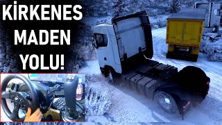 TIRLA KARDA YANLADIK! (YANLARKEN KAZA) - KİRKENES MADEN YOLU KARLI - ETS 2 MP Pr