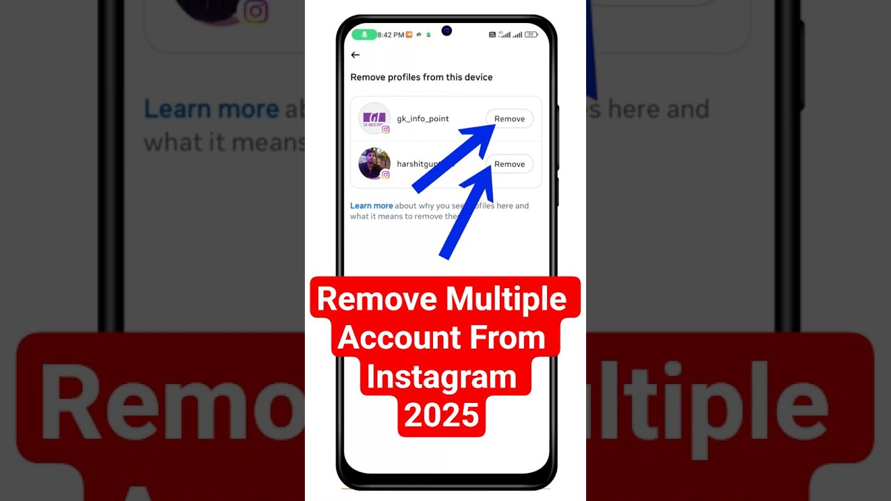 How to remove more than one account in Instagram | How to How to remove more than one account in Instagram | How to