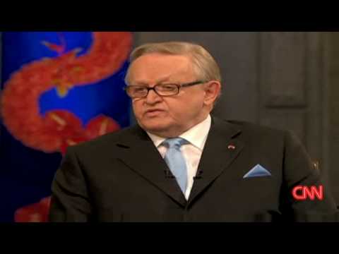 Nobel winner on Kosovo, Martti Ahtisaari .