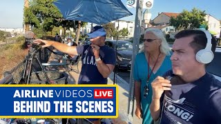Behind the Scenes of Airline Videos Live at LAX