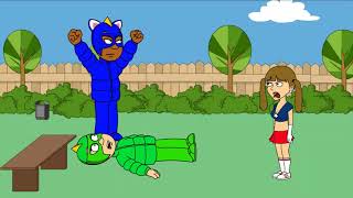 Stephanie Beats Up Gecko And Gets Grounded