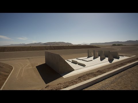 Attempting to skate Michael Heizer's mega sculpture in the Nevada desert