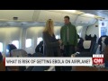 The risk of getting Ebola on a plane